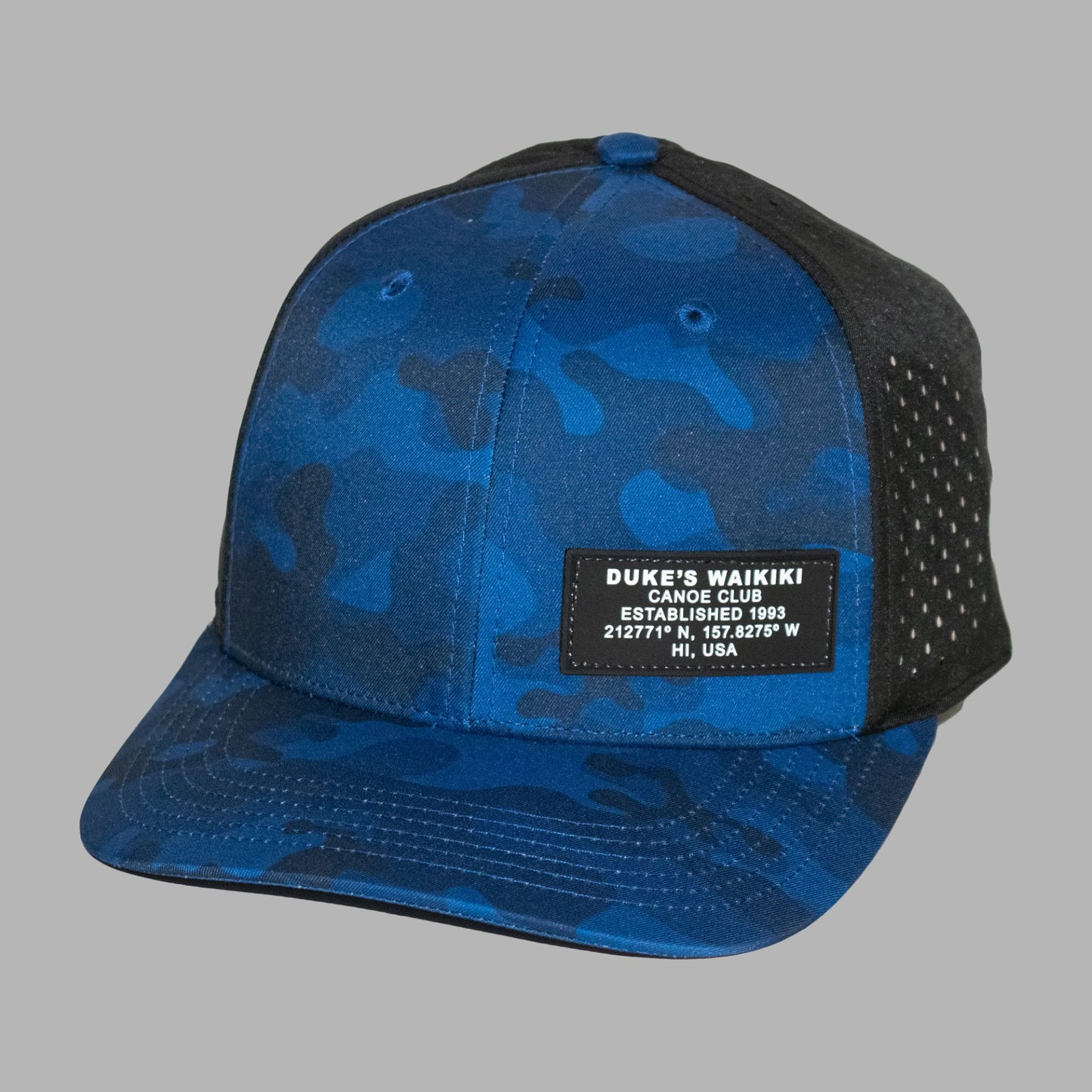 Cap, Camo, Blue Snap Back