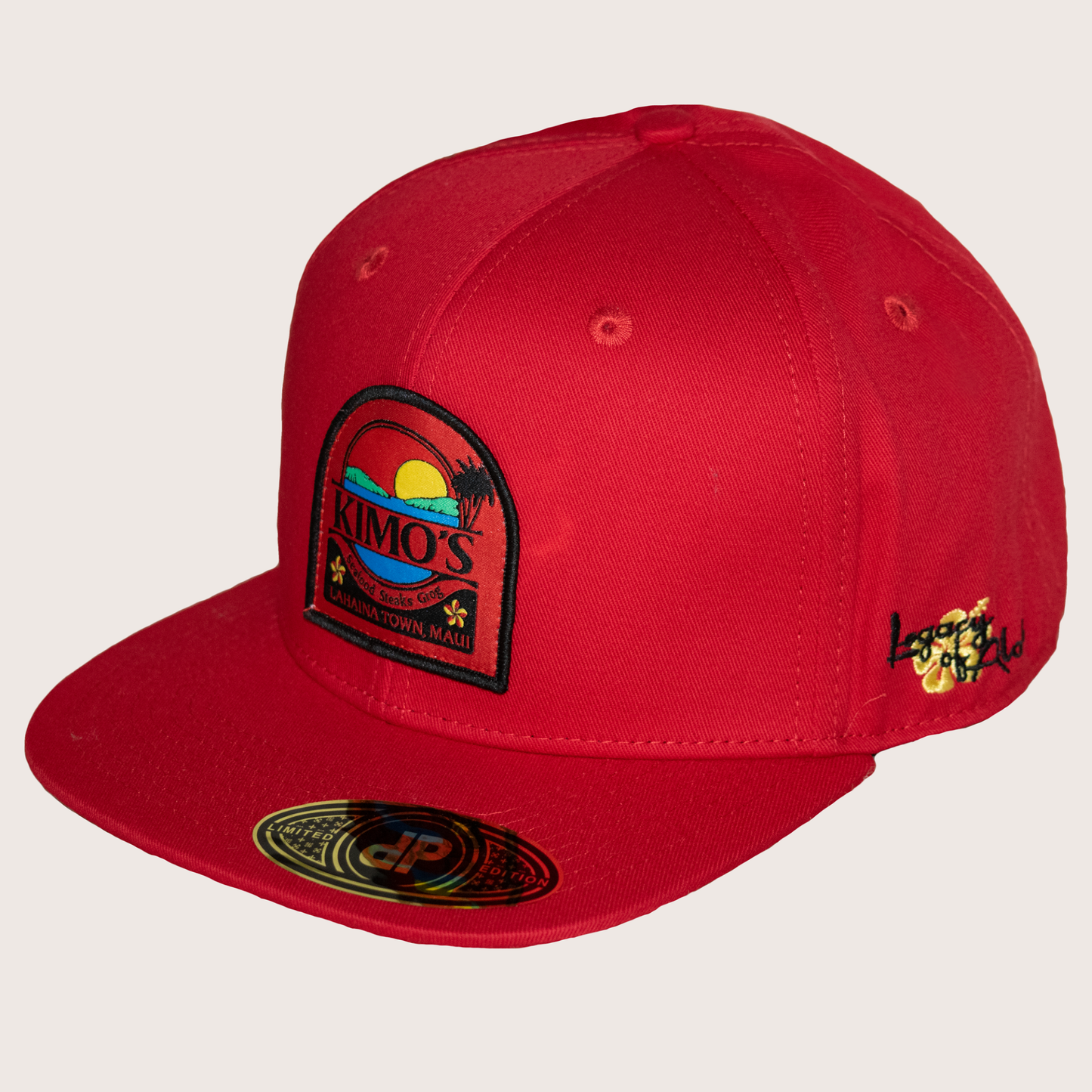 Kimo's Flat Brim Cap, Red