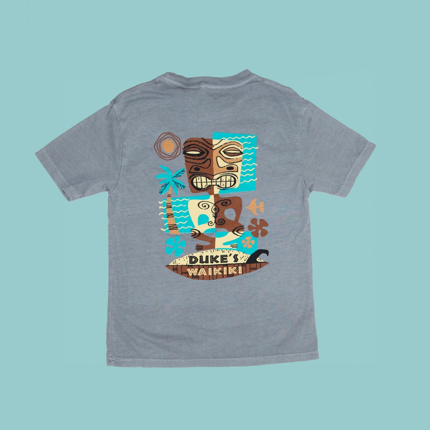 Leaky Tiki Children's Tee, Storm Grey