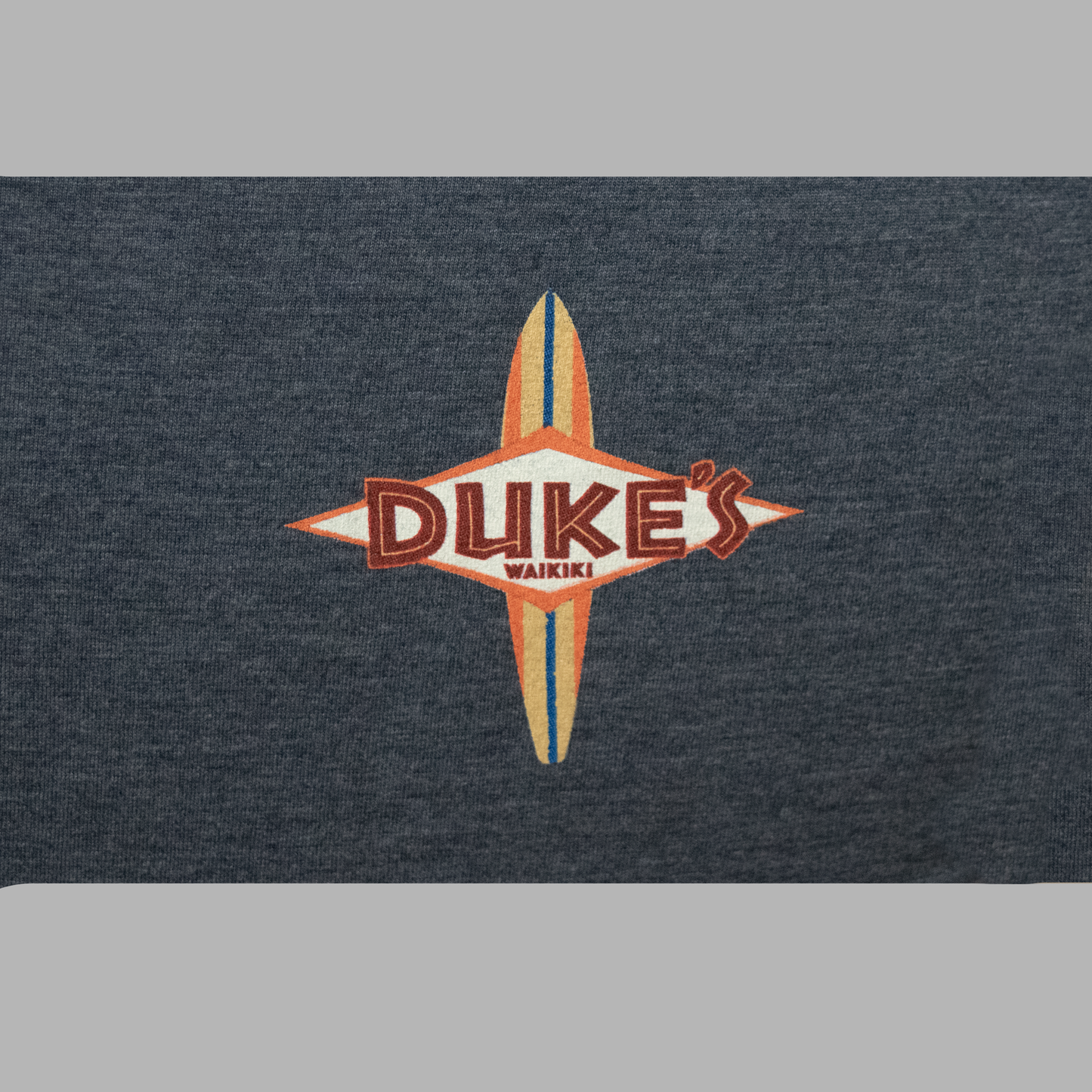 Single Cross Board Tee-Navy Tri-Blend