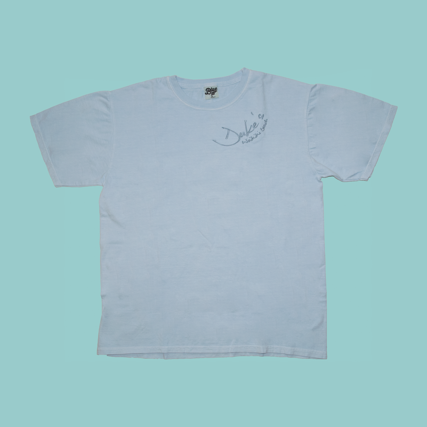 Women's "Curve Tee", Light Blue