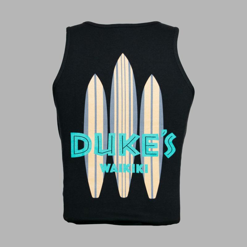 "Two Tone Boards" Tank Top, Black