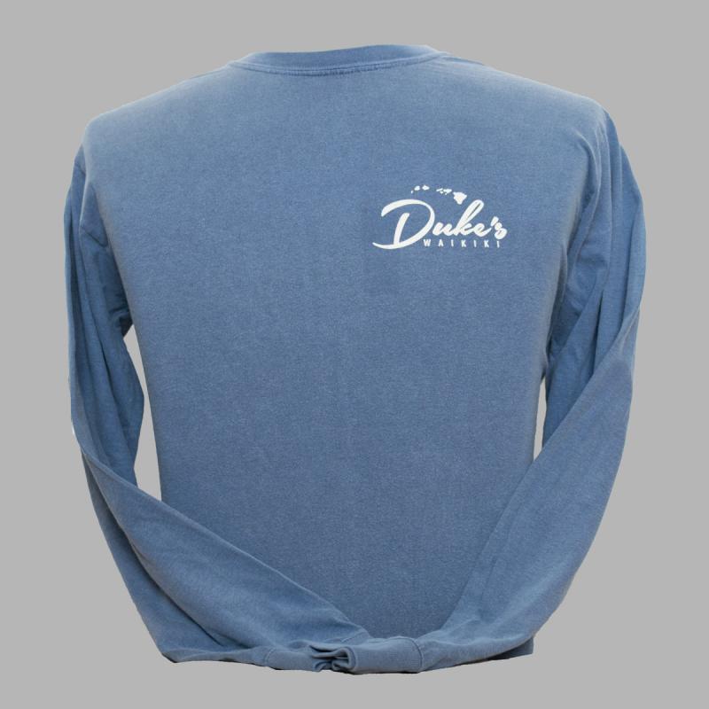 Circa Retro Long Sleeve Tee, Denim Blue