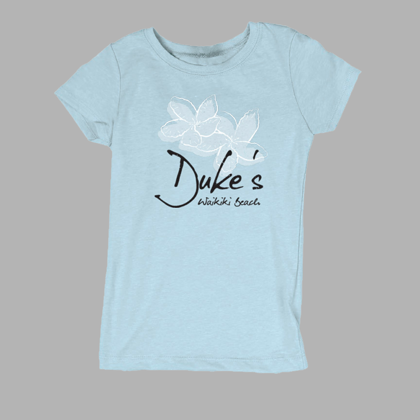 Keiki Plumeria Tee-Blue