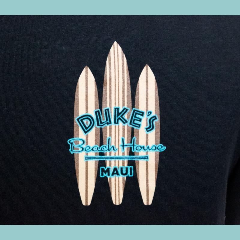 Duke's Beach House MAUI-Long Sleeve Tee-Black