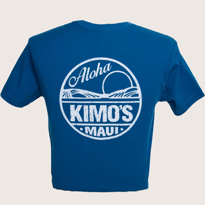 Kimo's "Circa Retro" Tee-Ocean Blue