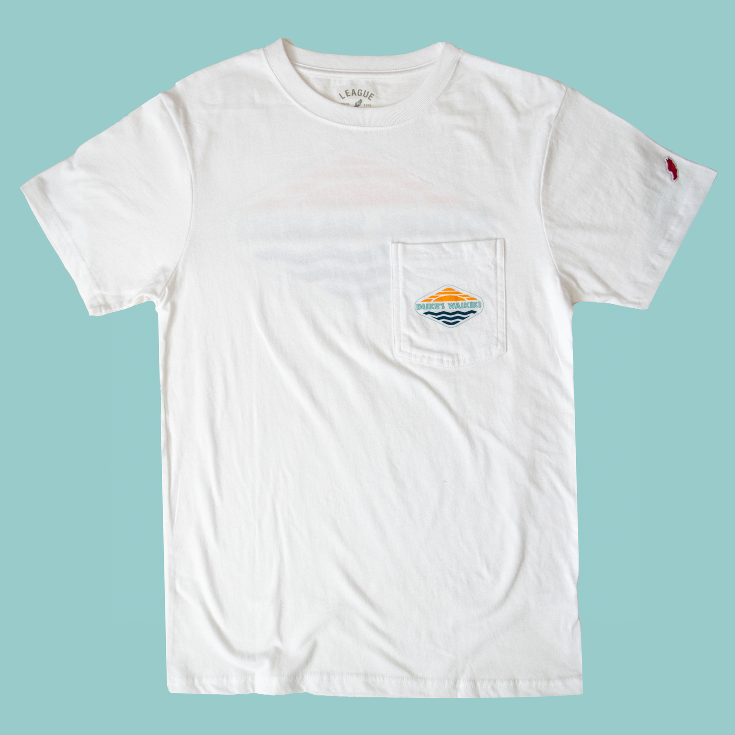 "Crusher" Pocket Tee, White