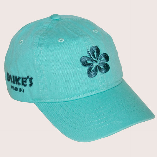 Cap, Hibiscus, Aqua