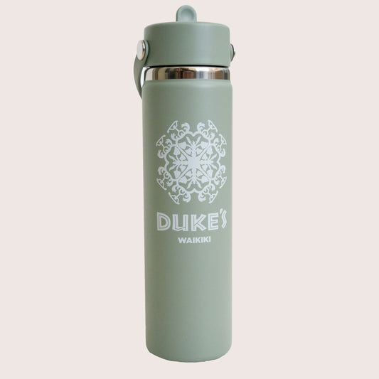 Flask, Tall Slim, Agave Green
