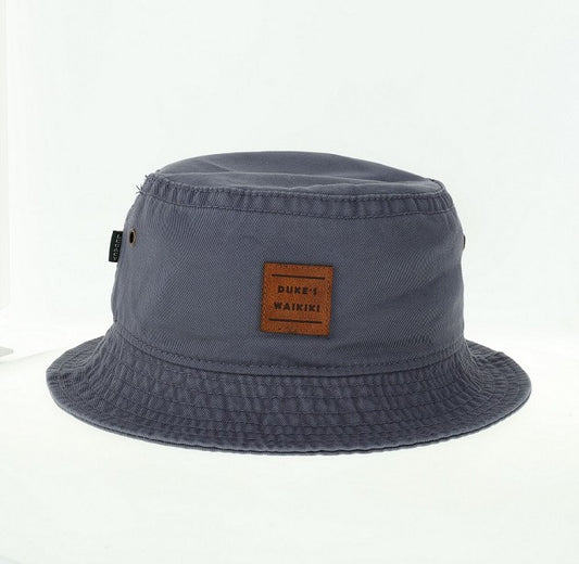 Patch Bucket Hat, Slate Blue