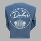 Circa Retro Long Sleeve Tee, Denim Blue