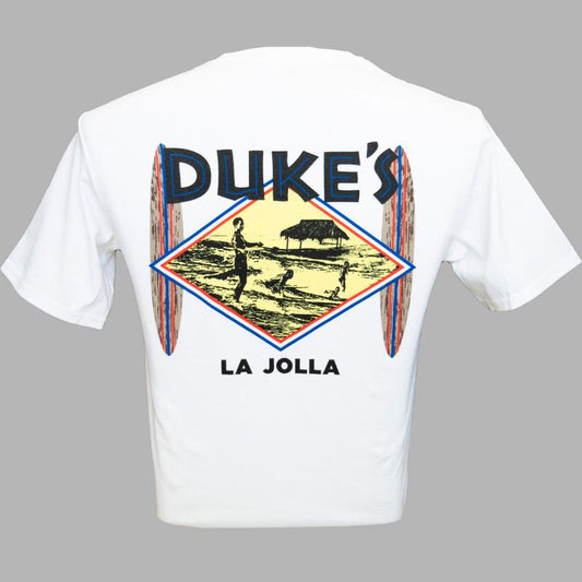 Duke's LA JOLLA-Surf Club Tee, White
